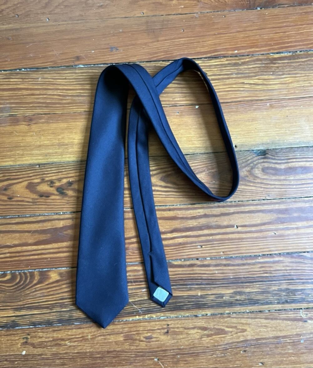 Vintage 1970s Tie Custom Designed Finely Tailored Hidden Woman Backside Neck Tie